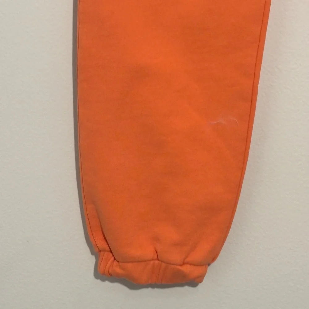 Monrow Vibrant Orange Eco-Friendly Jogger Sweatpants